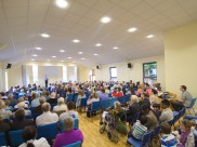 BuildingThanksgiving22 Present day - congregation at thanksgiving for new building