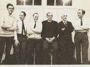 Deacons 1960s Douglas Cook, John Upton, Jim Sands, Rev Edward Ralph, Les Nye and Ron Talbot. John is still in regular attendance with us