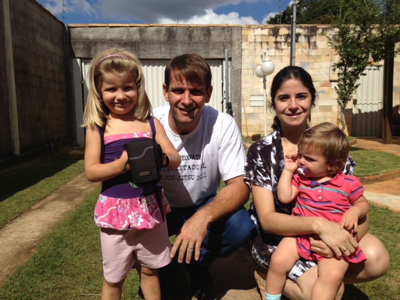 Rodrigo, Livia & Anna Rodrigo Pena and his family from Belo Horizonte, Brazil