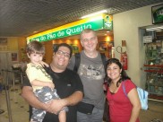 Nick McQuaker with Leonardo Melo and his family  December 2011 Preaching Workshops