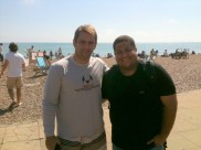Rodrigo and Leonardo from Brazil on a visit to England in 2011