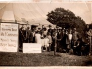Tent Mission 1934 Tent mission organised by Miss Dolan - held in Western Road in 1934