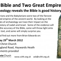 The Bible and the British Museum (Thursday 29th March)