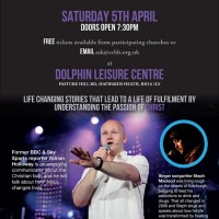 A Passion for Life – 8pm on 5th April at Dolphin Leisure Centre A Passion for Life – 8pm on 5th April at Dolphin Leisure Centre
