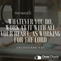 Work for the glory of God Work for the glory of God